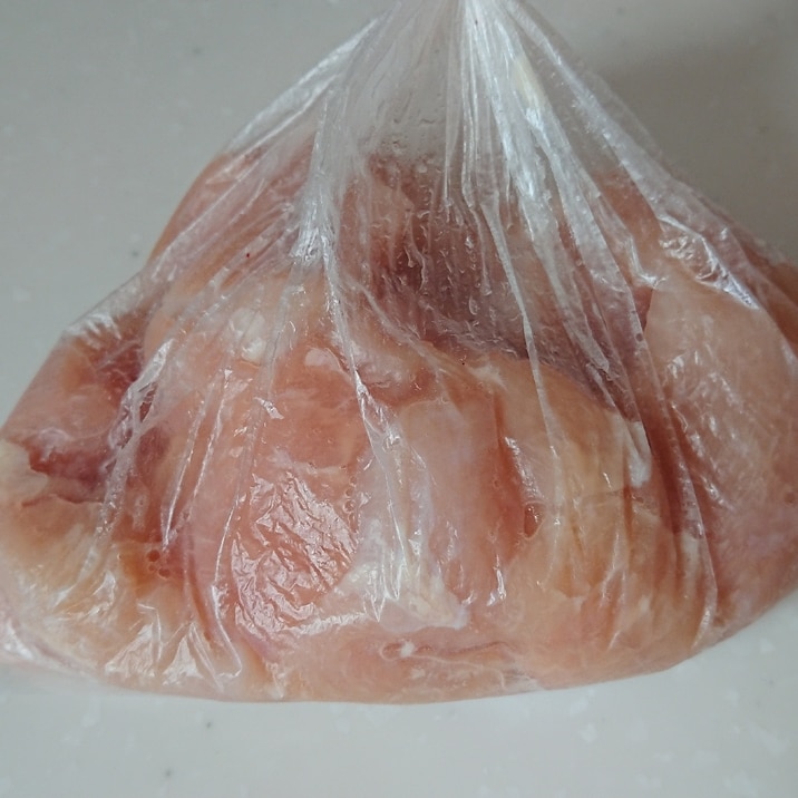 下味を付けて鶏胸肉を保存！使うとき柔らか！冷凍も可